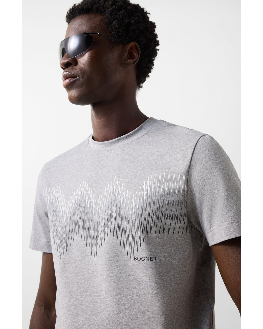 Bogner Gray Ryan Cotton-Blend T-Shirt For for men