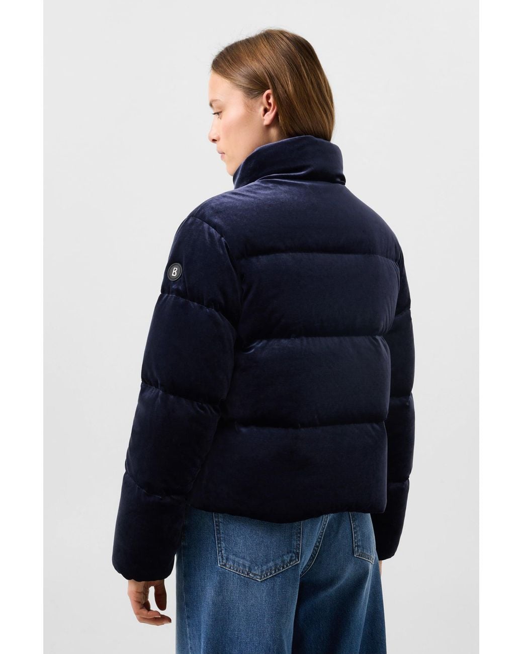 Bogner Blue Oliva Velvet Down Jacket