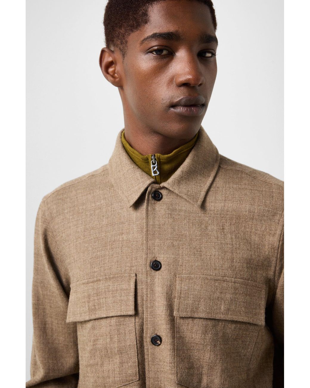 Bogner Brown Heiko Virgin Wool Shirt for men