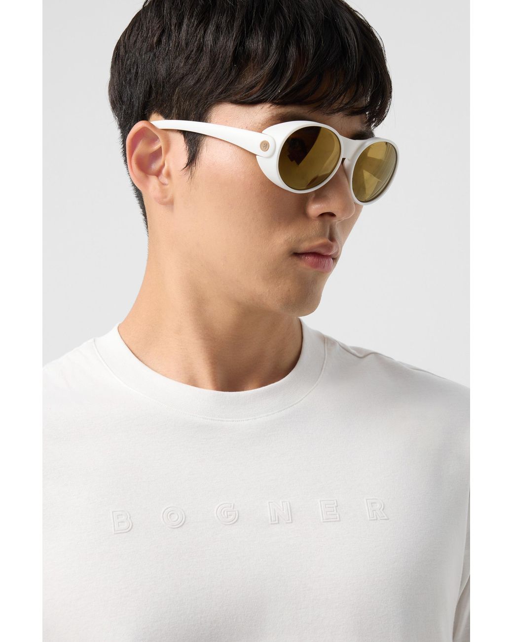 Bogner White Lukas Cotton T-Shirt For for men