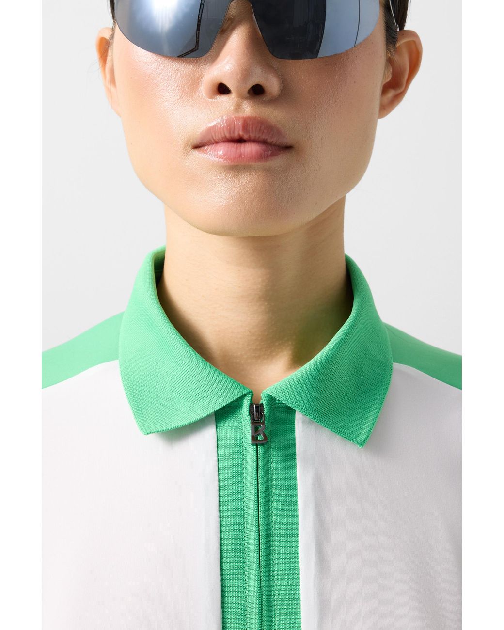Bogner Green Arabell Functional Short-Sleeved Top For