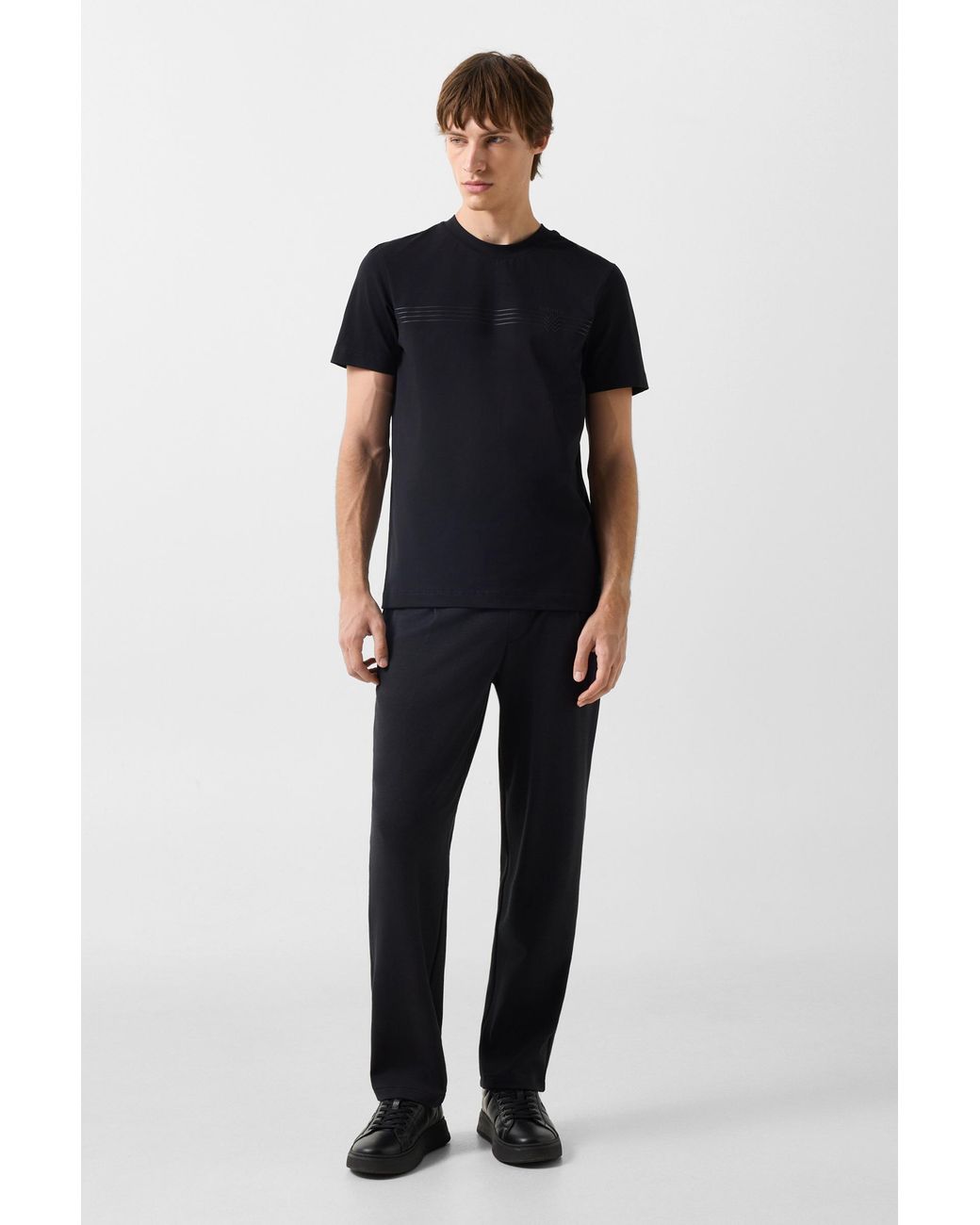 Bogner Black Ryan Cotton-Blend T-Shirt For for men