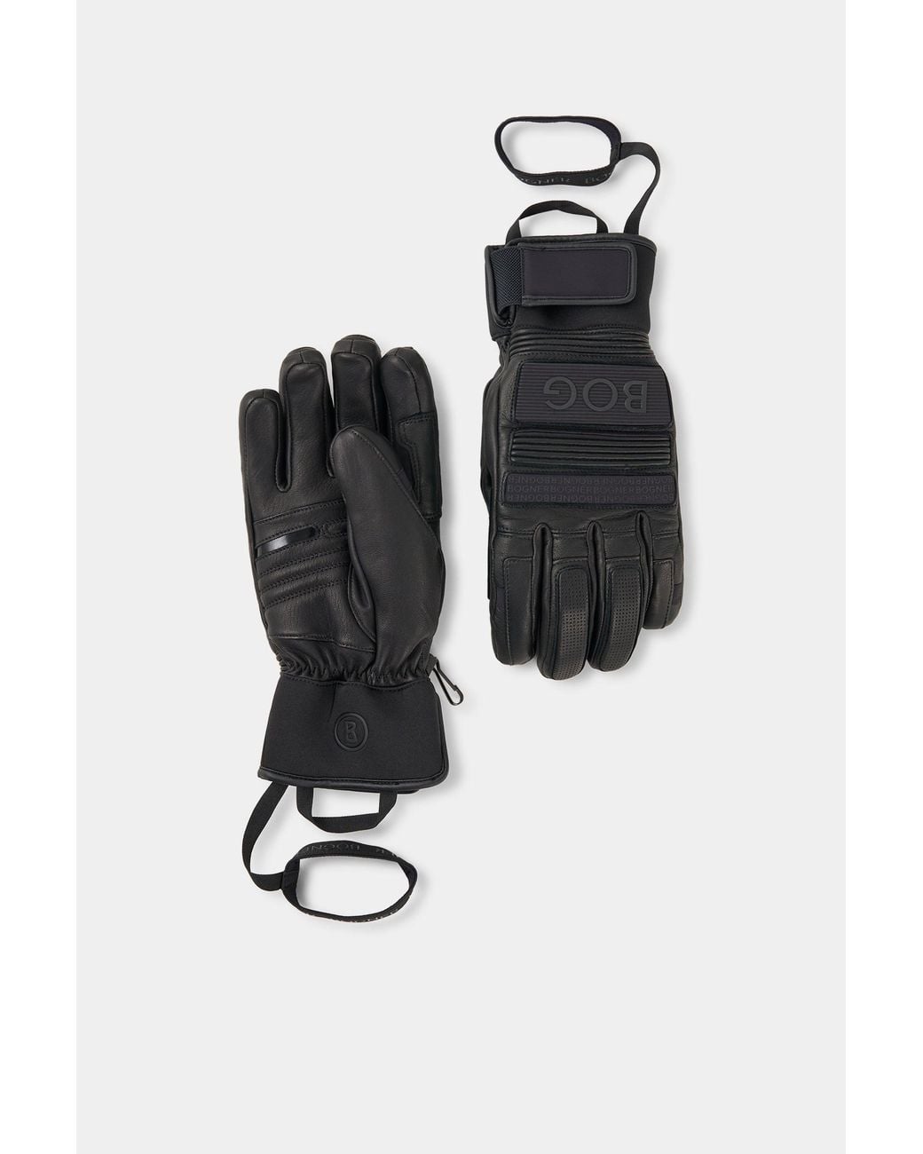 Bogner Black Gloves Silvan for men