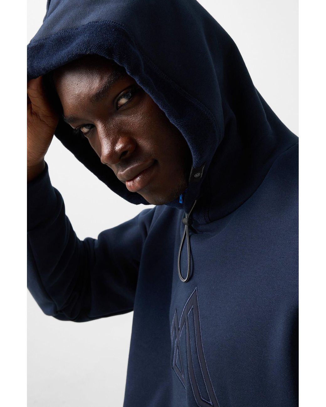 Bogner Fire + Ice Blue Kristan Cotton Hoodie for men