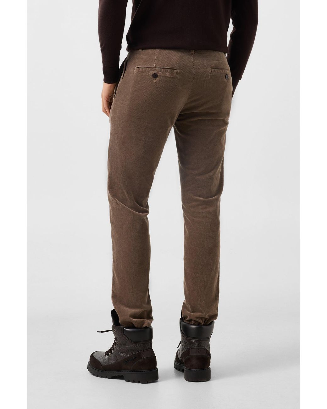 Bogner Brown Riley Casual Corduroy Pants for men