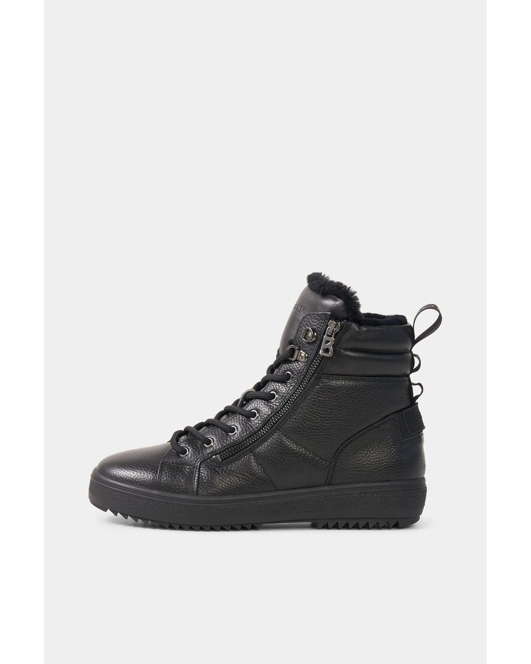 Bogner Black Anchorage Lace-up Boots With Spikes for men