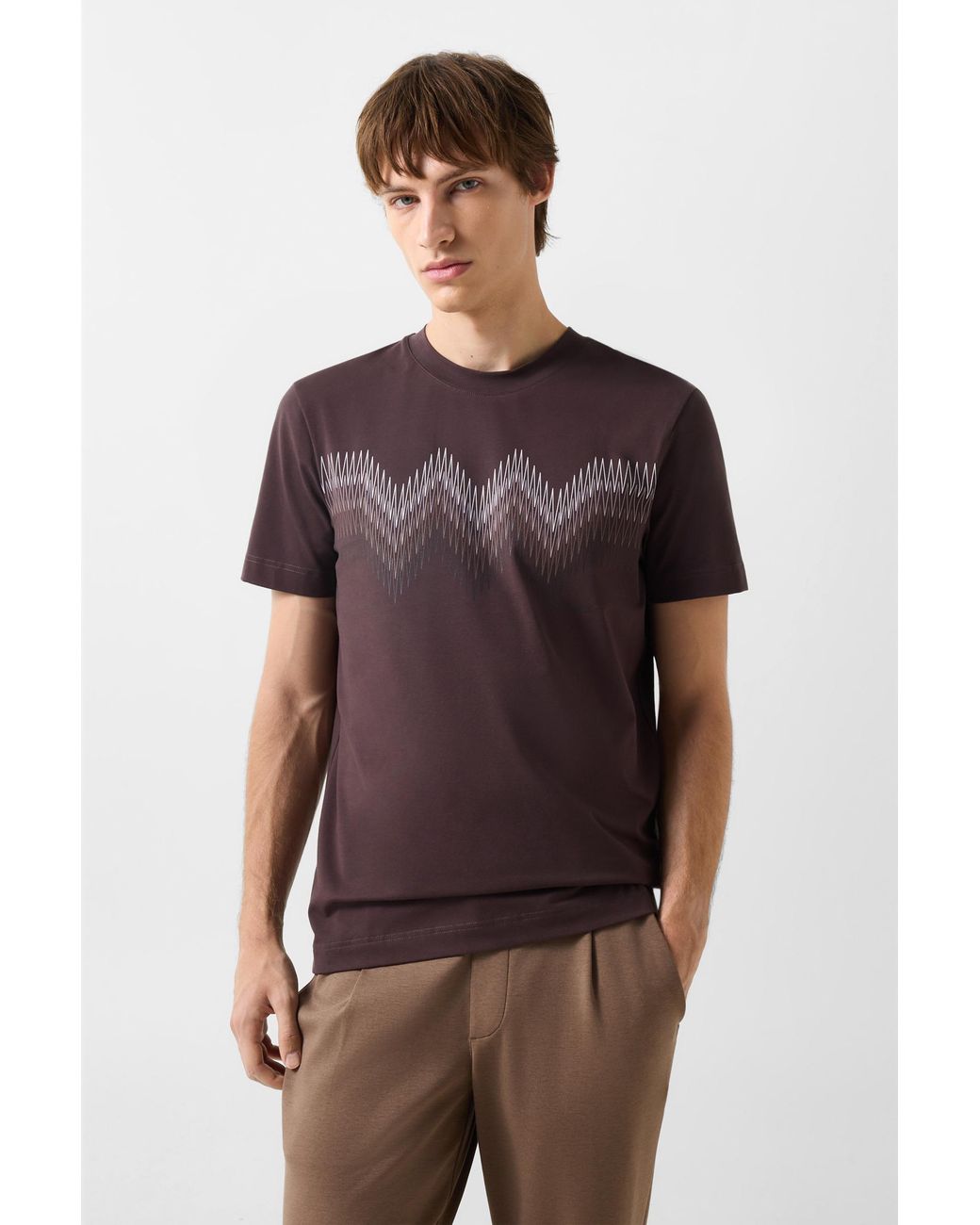Bogner Brown Ryan Cotton-Blend T-Shirt For for men