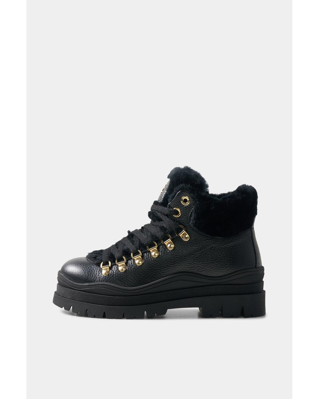 Bogner Black Lace-up Boots, Arosa