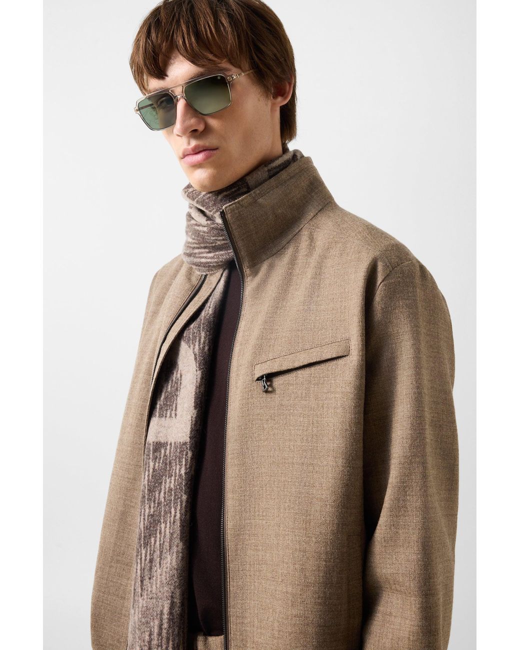 Bogner Brown Milan Virgin Wool Blend Jacket For for men