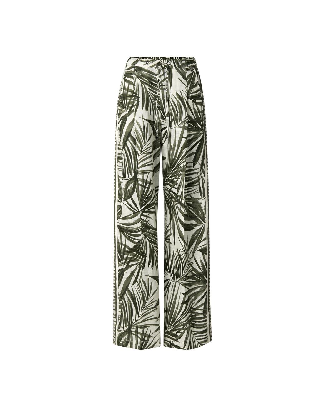 Bogner Green Linen Trousers Gina