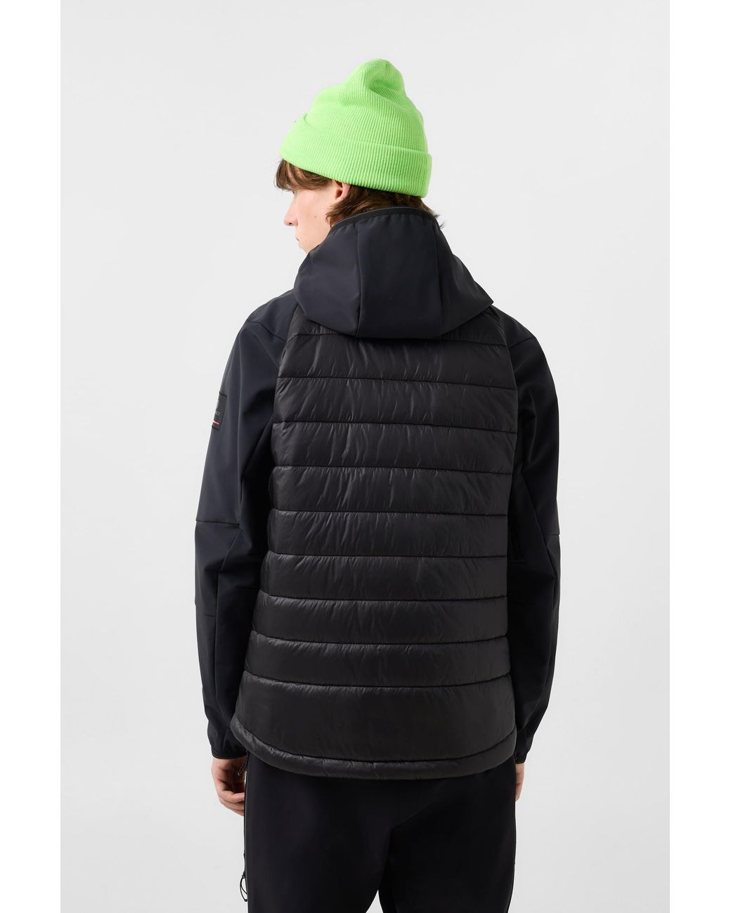 Bogner Fire + Ice Black Anian Softshell Quilted Jacket for men