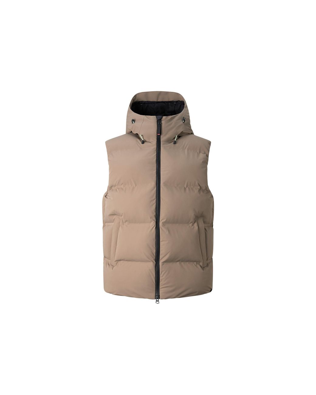 Bogner Fire + Ice Brown Gill Quilted Waistcoat for men