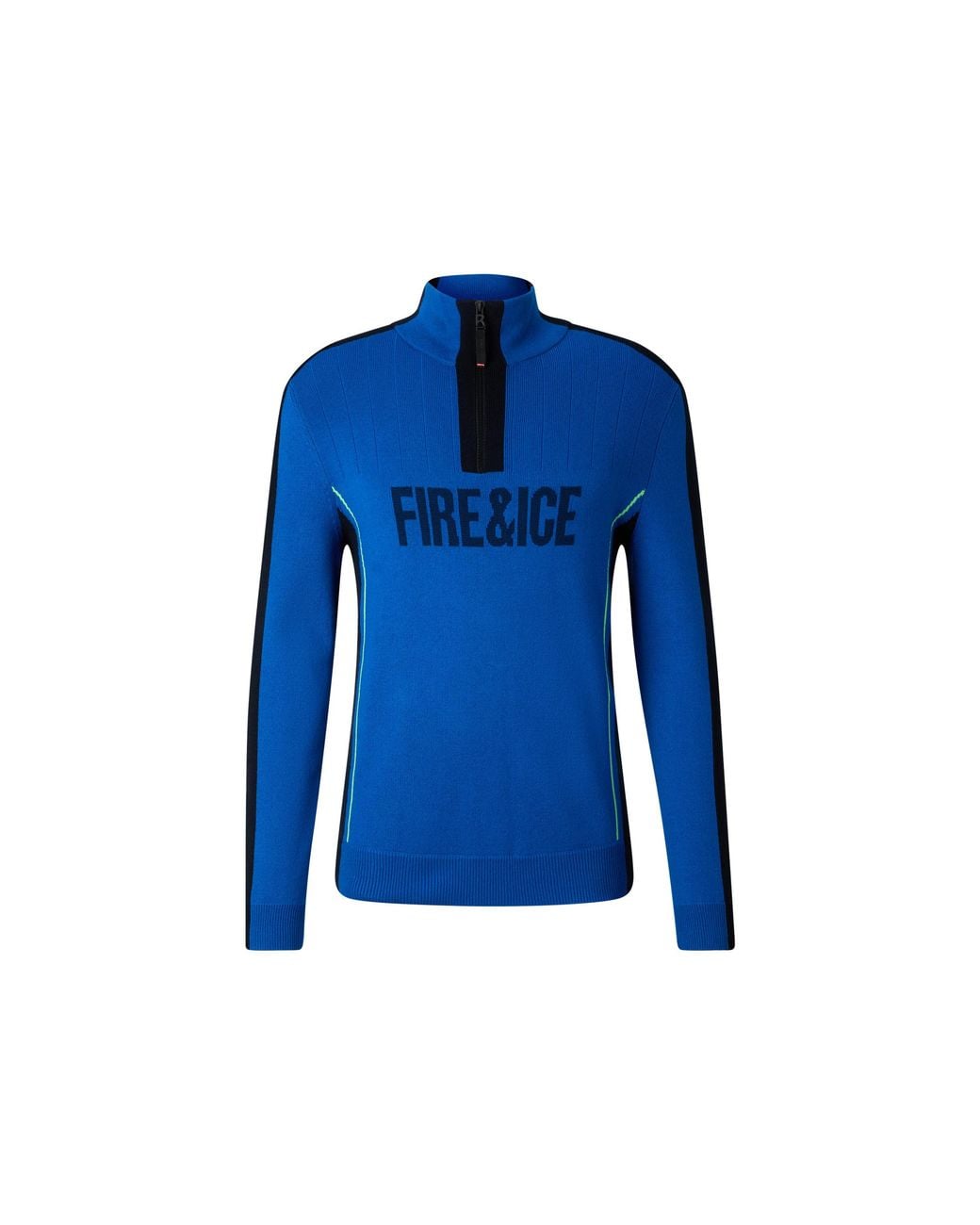 Bogner Fire + Ice Blue Laurens Knitted Turtleneck Jumper for men