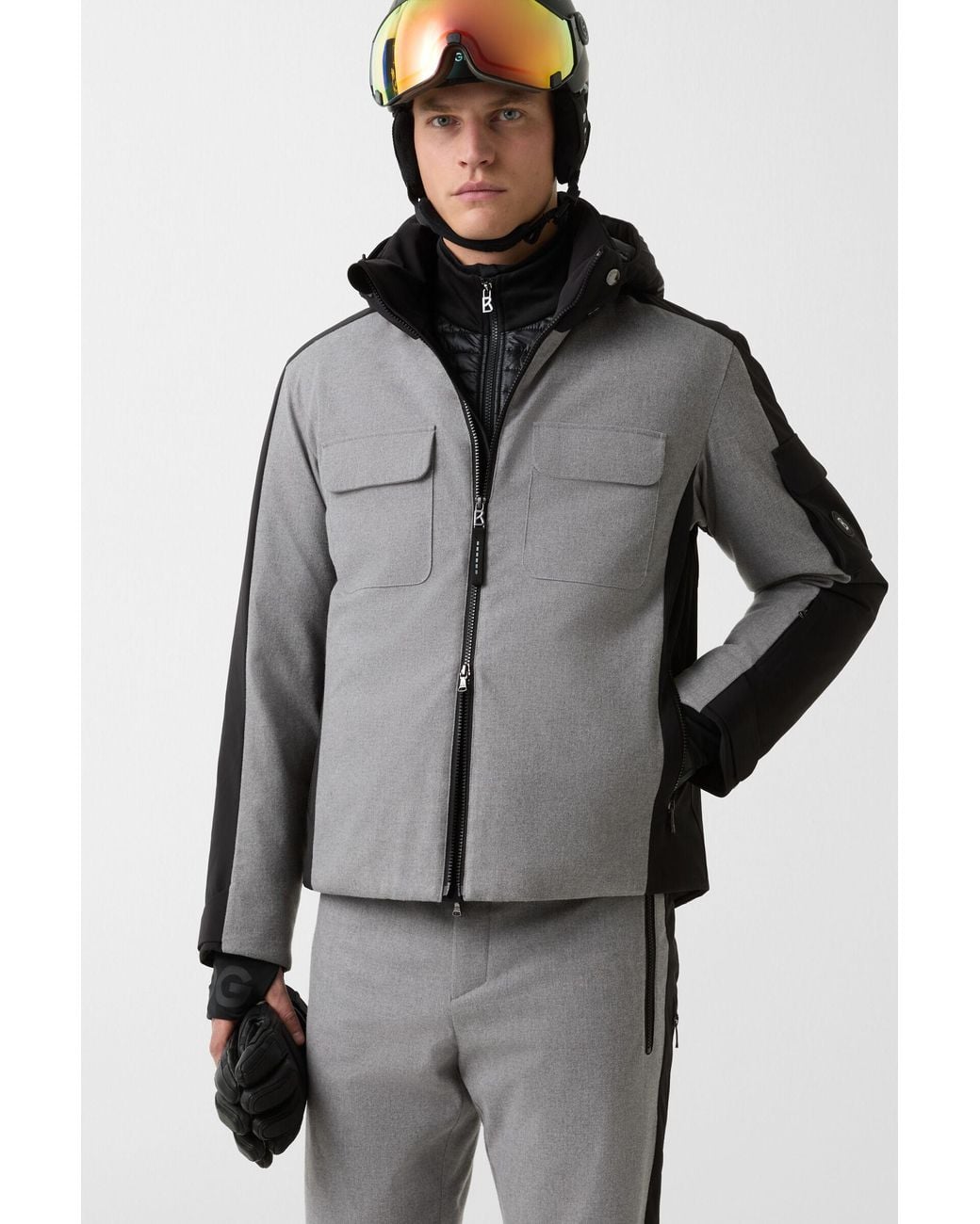 Bogner Gray Cobeyn Down Ski Jacket for men