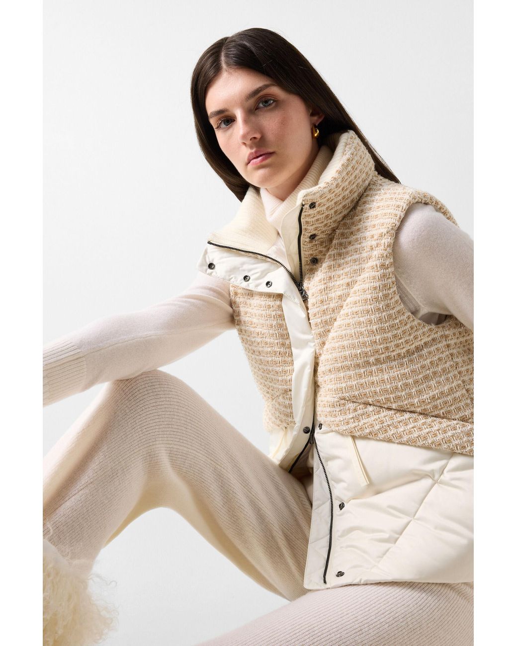 Bogner Natural Netty Down Vest