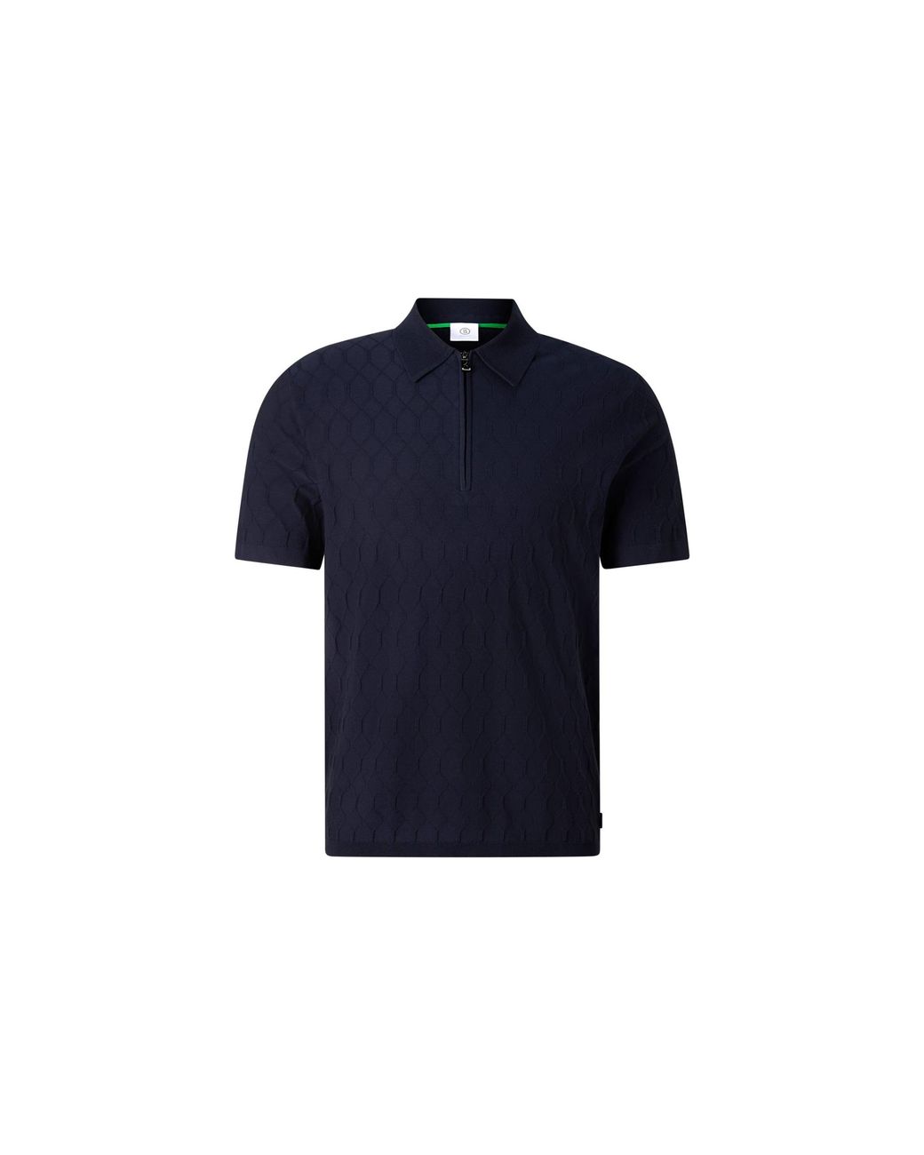 Bogner Blue Maxim Knitted Polo Shirt for men