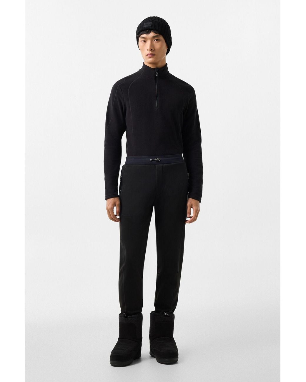 Bogner Black Harry Fleece Base Layer For for men