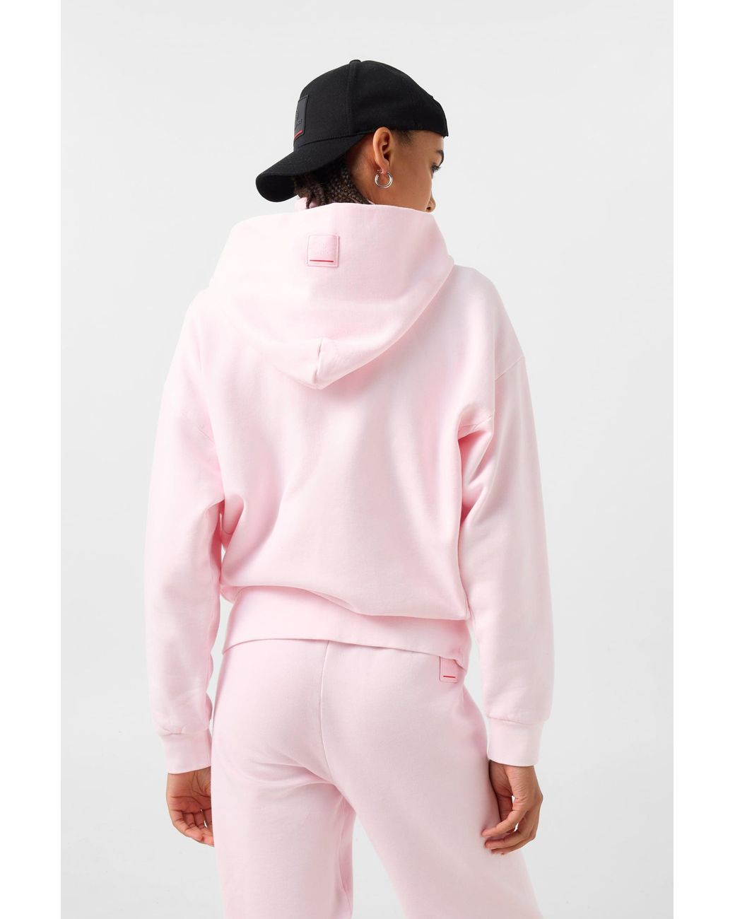 Bogner Fire + Ice Pink Ilona Cotton Hoodie Jersey Jacket