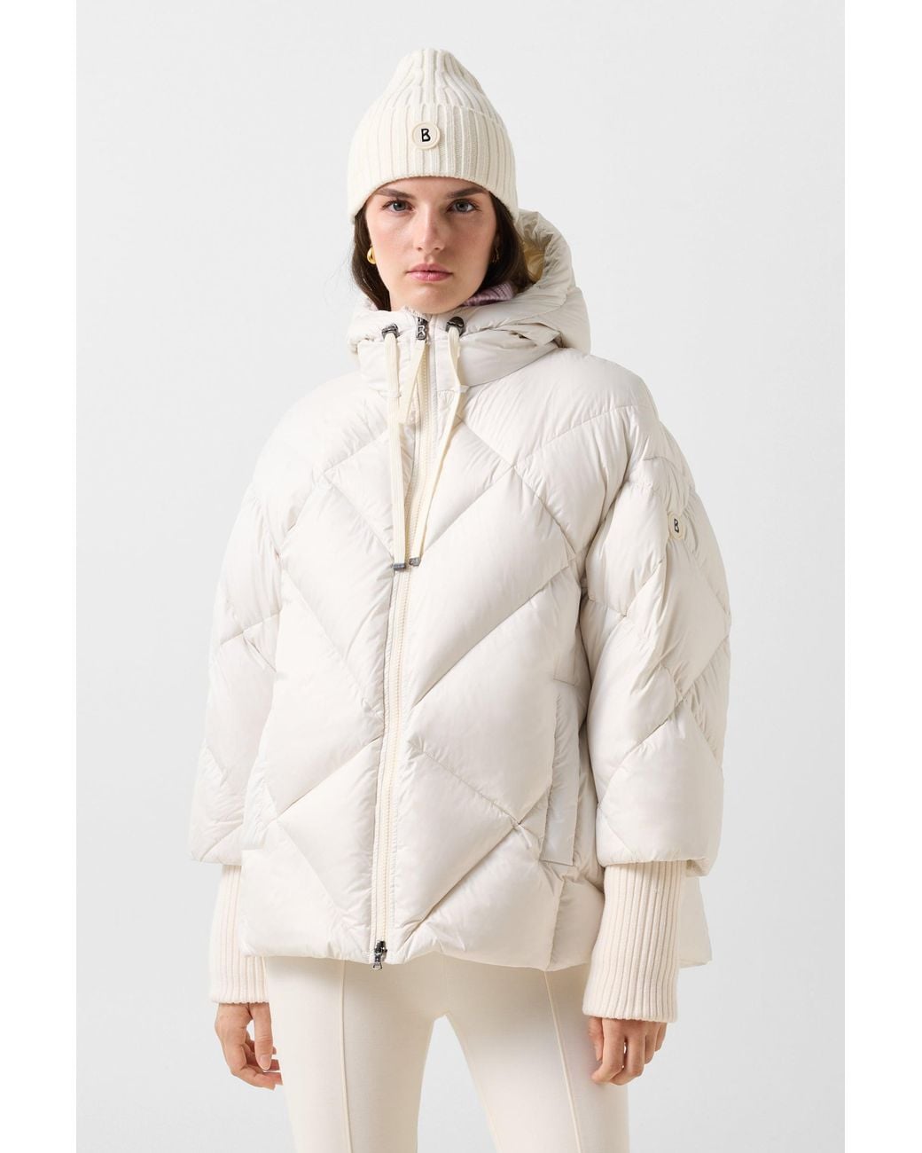 Bogner White Sheryl Down Jacket For