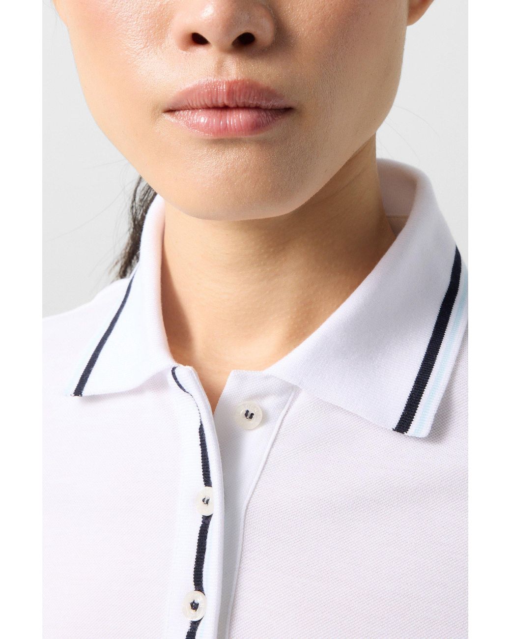 Bogner White Funktons Polo Shirt Elenor For