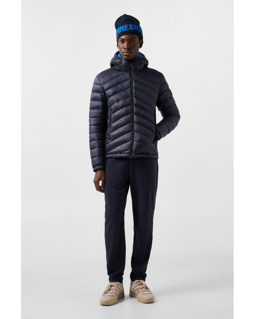 Bogner Fire + Ice Blue Elvis Quilted Jacket for men