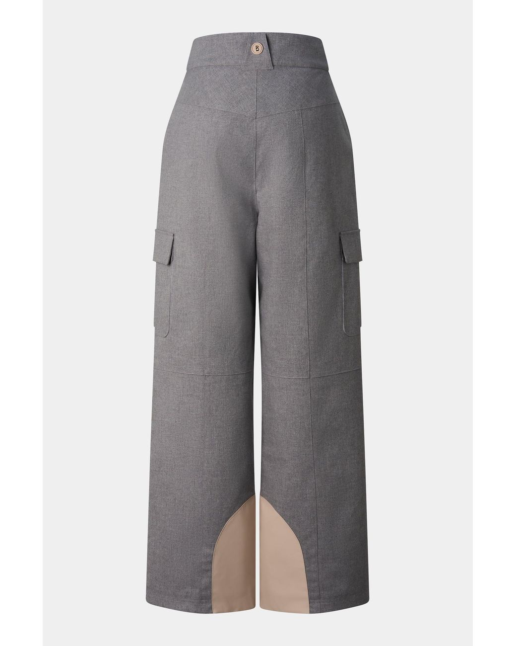 Bogner Gray Lunia Flannel Ski Trousers For