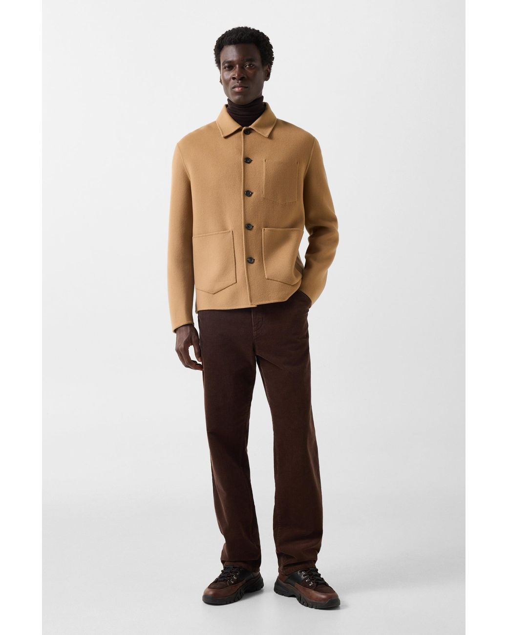 Bogner Natural Mirco Double-faced Wool Shirt Jacket for men