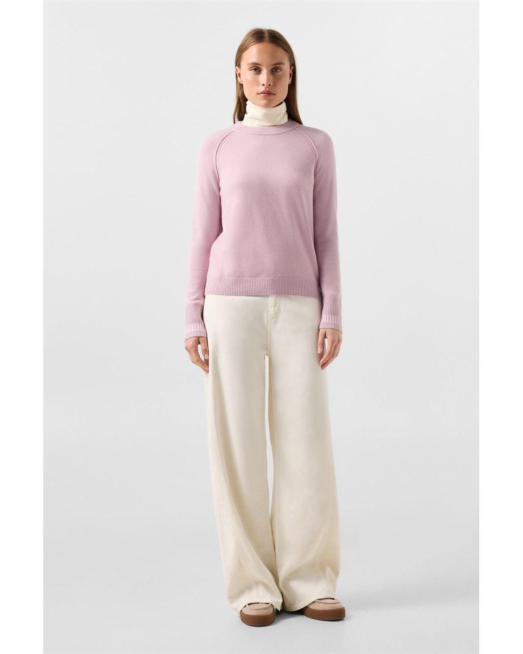 Bogner Pink Vanessa Pure New Wool Cashmere Sweater