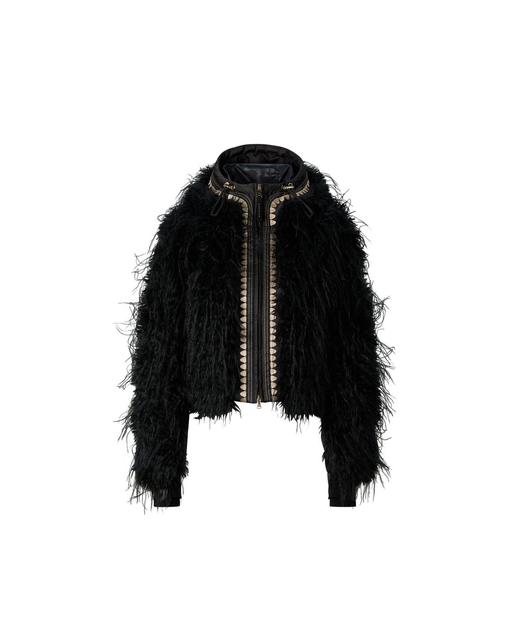 Bogner Black Kela Faux Fur Ski Jacket