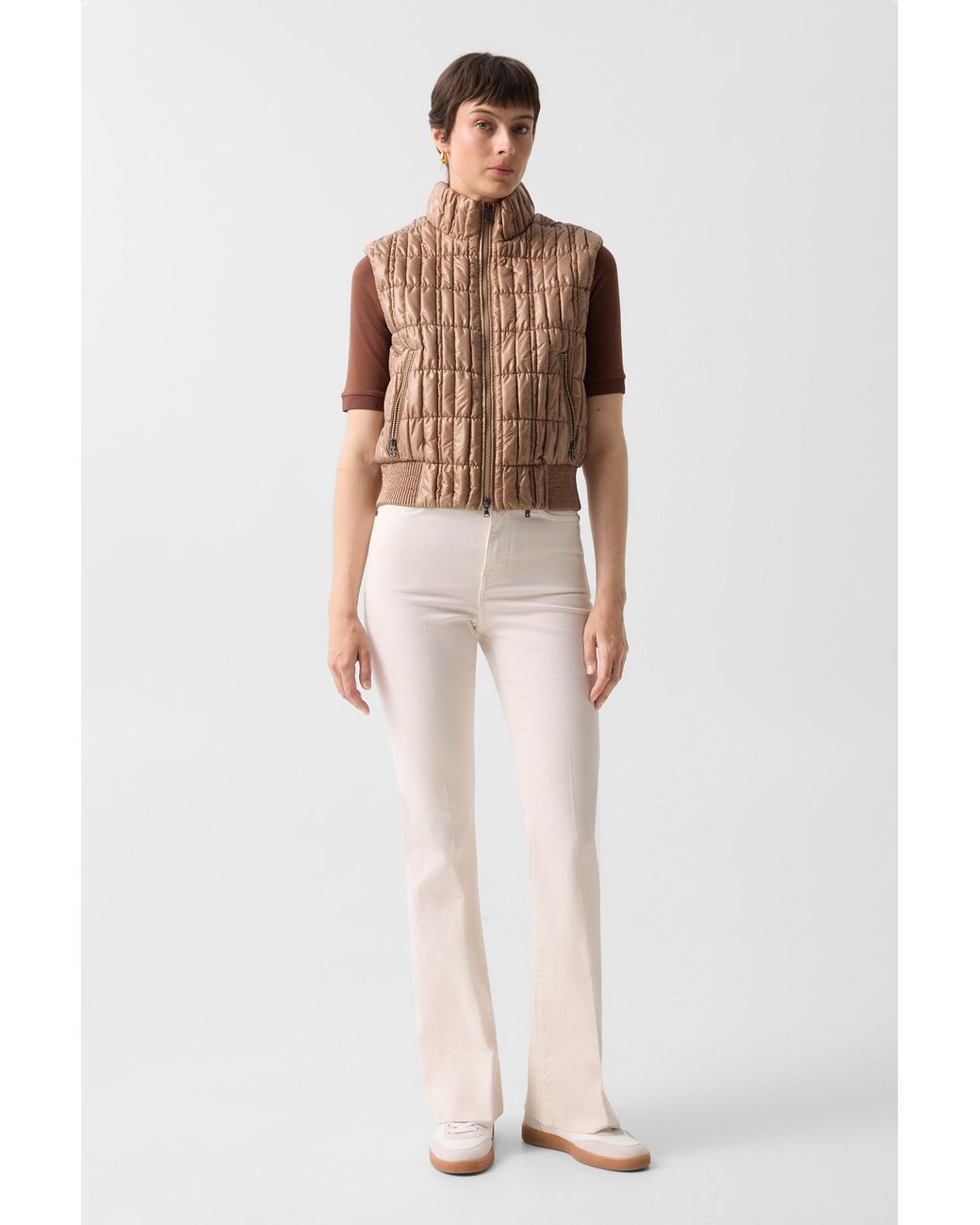 Bogner Brown Sally Quilted Waistcoat