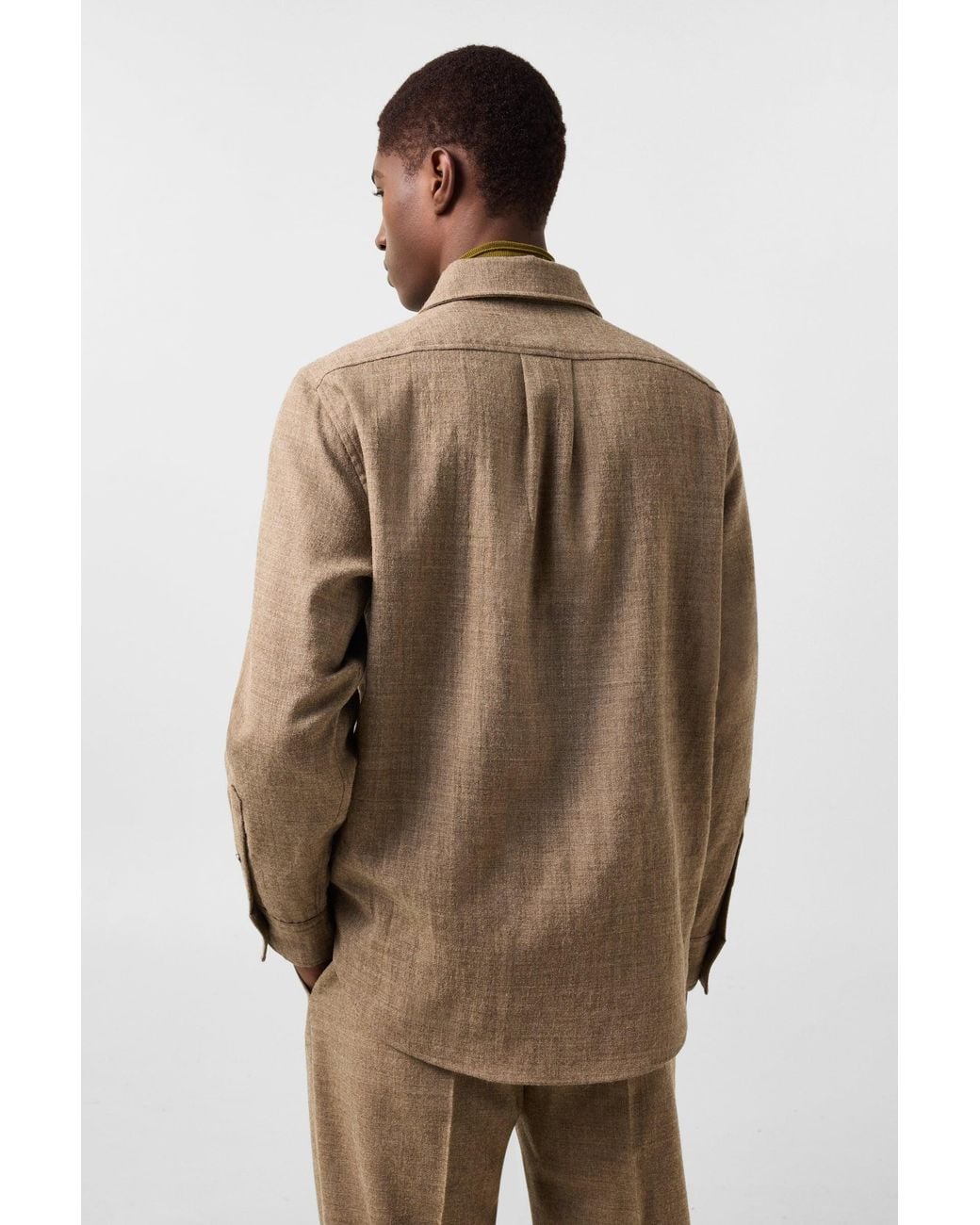 Bogner Brown Heiko Virgin Wool Shirt for men