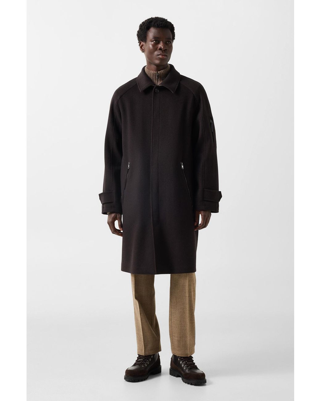 Bogner Black Tilo Double-faced Coat for men
