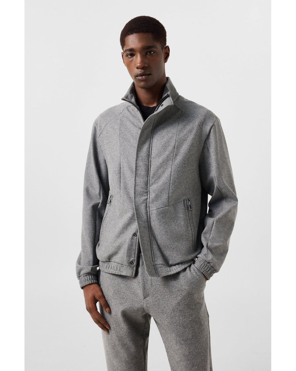 Bogner Gray Bradley Flannel Jacket For for men
