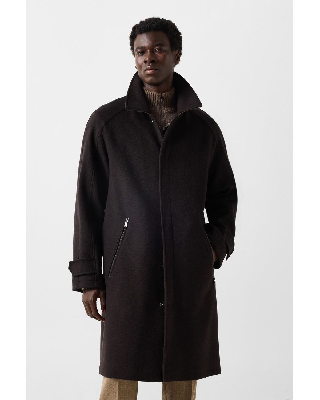 Bogner Black Tilo Double-faced Coat for men
