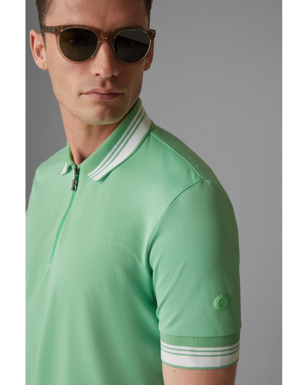 Bogner Bruno Functional Polo Shirt in Green for Men | Lyst