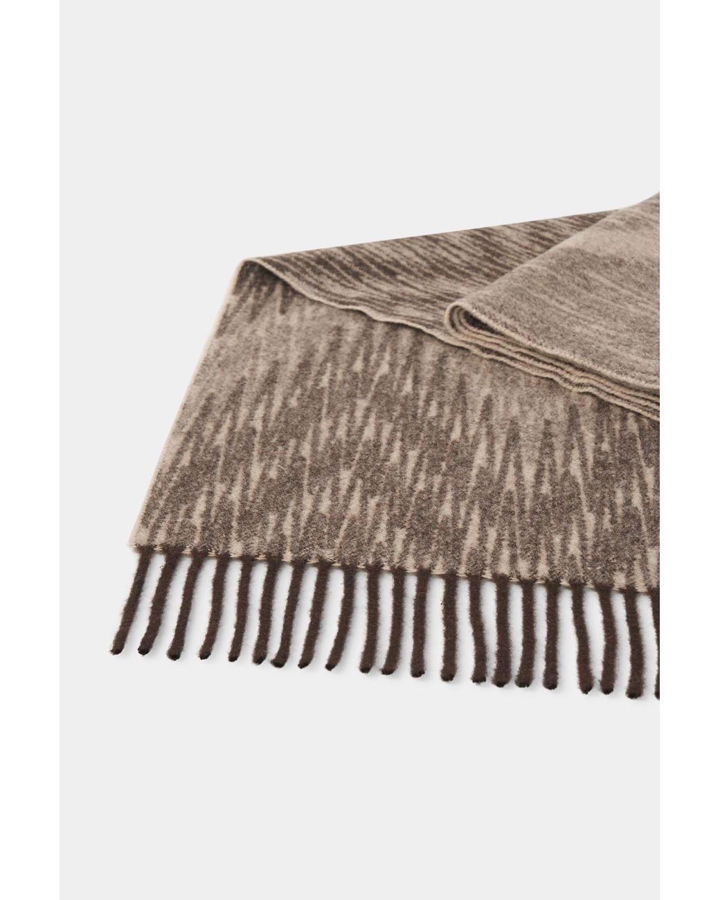 Bogner Brown Wool Scarf for men