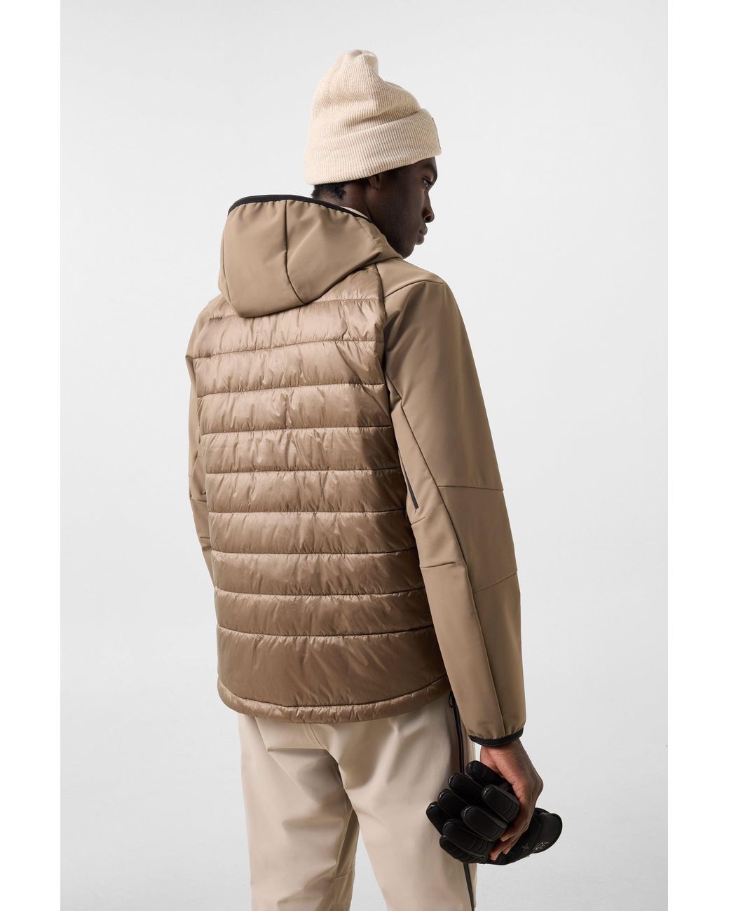 Bogner Fire + Ice Brown Anian Softshell Quilted Jacket for men