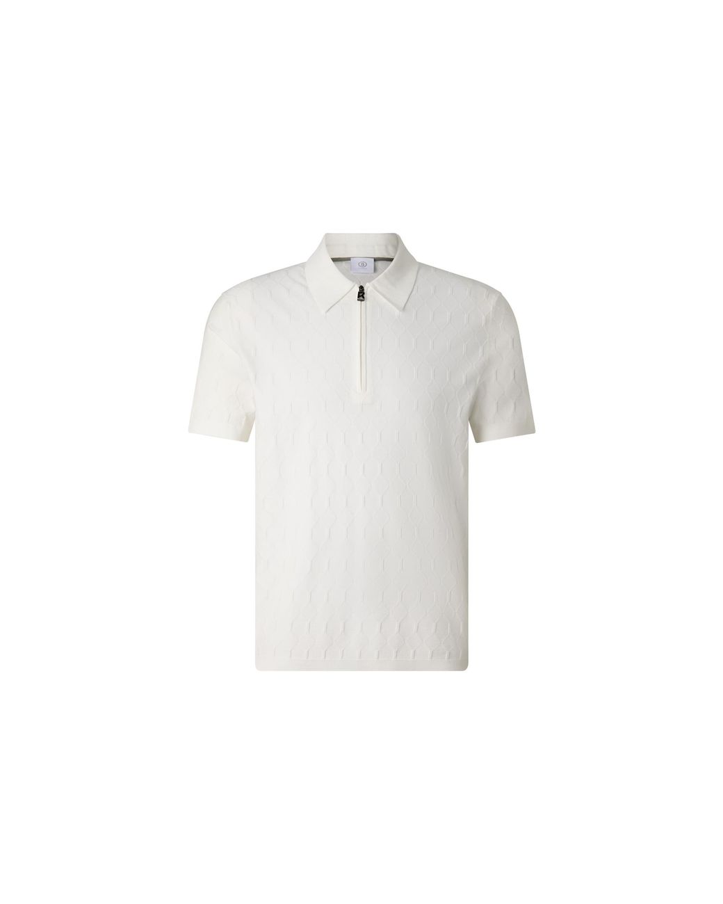 Bogner White Maxim Knitted Polo Shirt for men