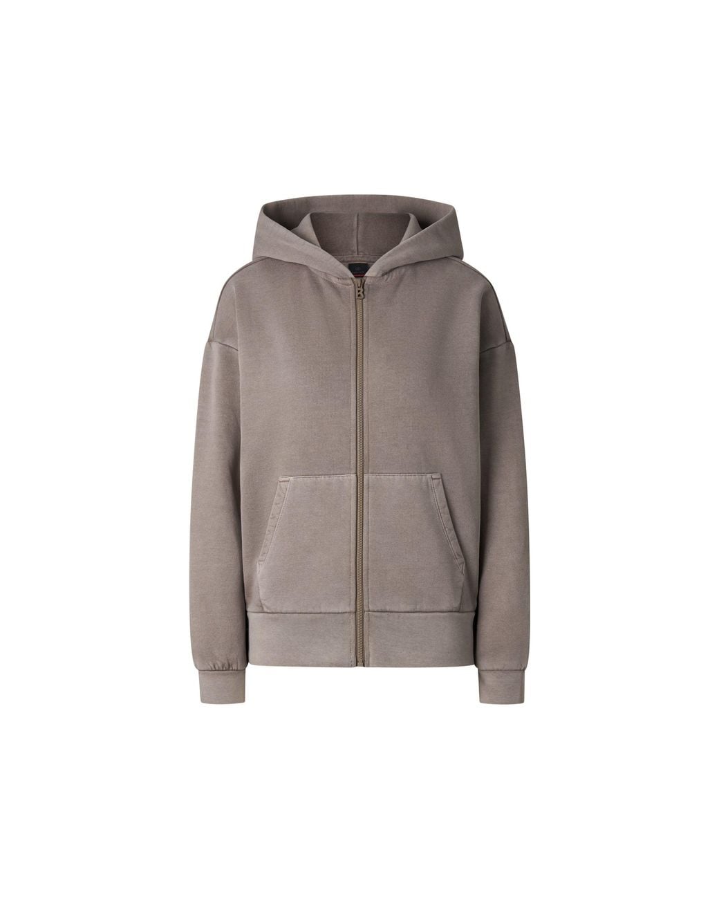 Bogner Fire + Ice Gray Ilona Cotton Hoodie Jersey Jacket