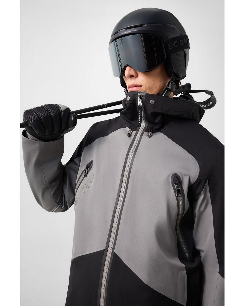 Bogner Gray Jasper Ski Jacket for men
