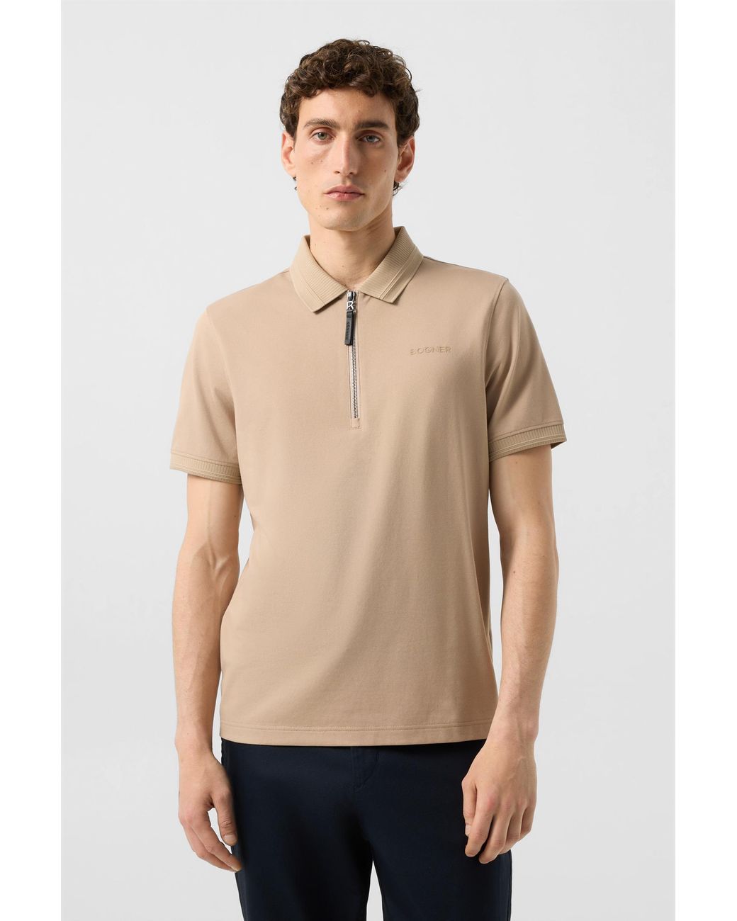 Bogner Natural Timo Piqué Polo Shirt for men