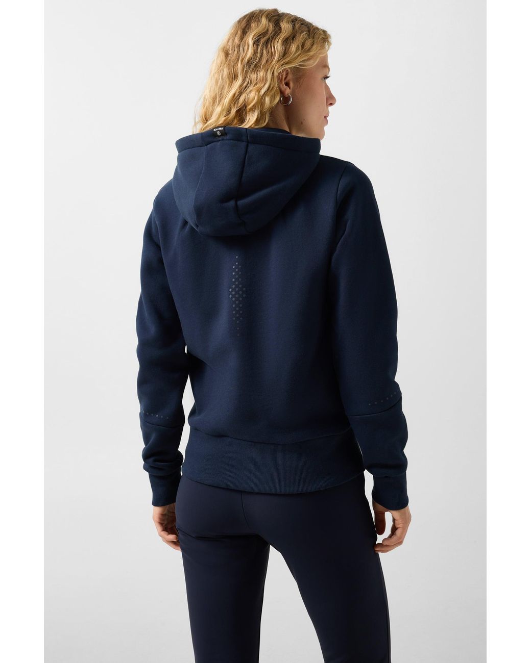 Bogner Fire + Ice Blue Nada Cotton Hoodie Jersey Jacket