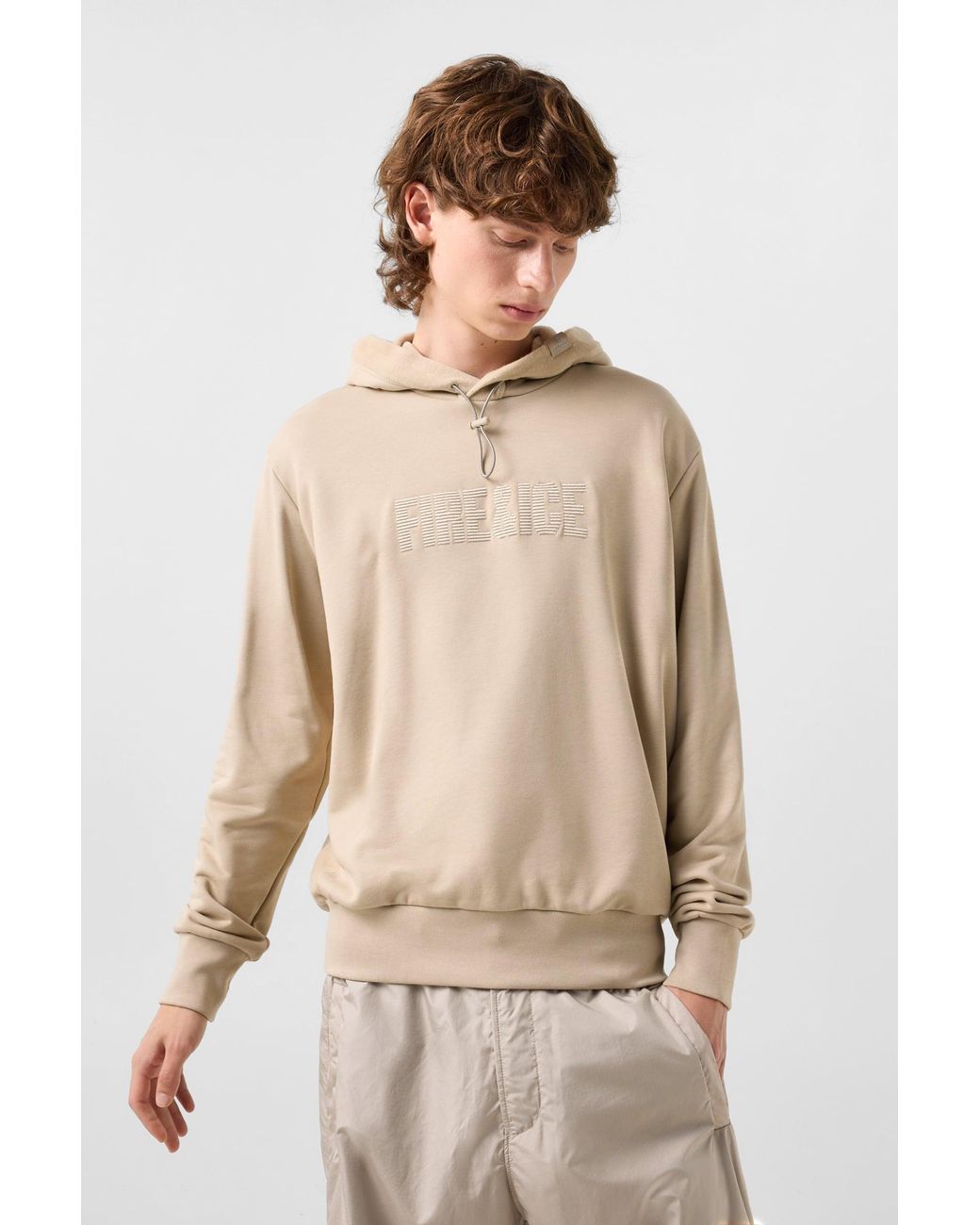 Bogner Fire + Ice Natural Kristan Cotton Hoodie for men