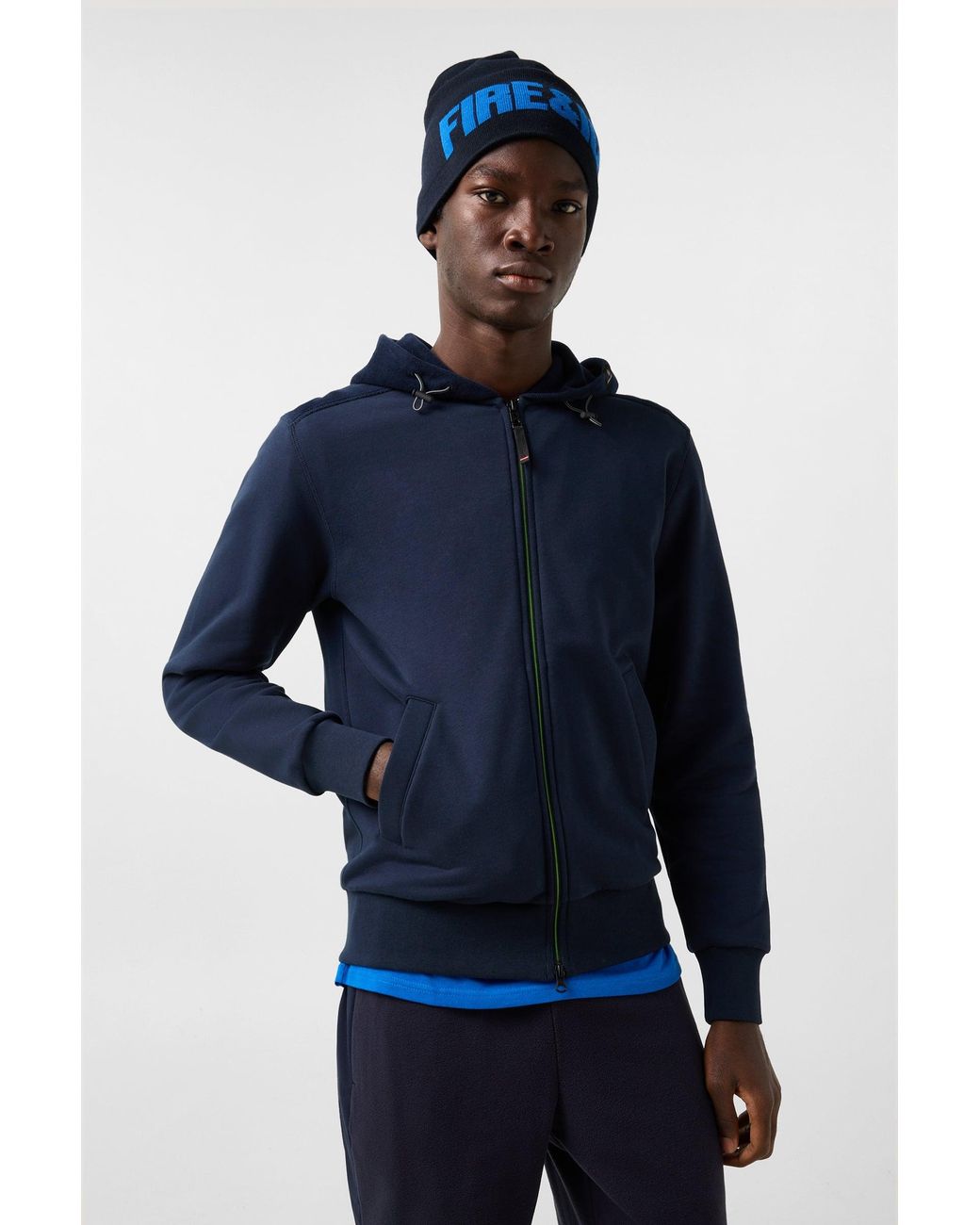 Bogner Fire + Ice Blue Kano Cotton Jersey Jacket for men