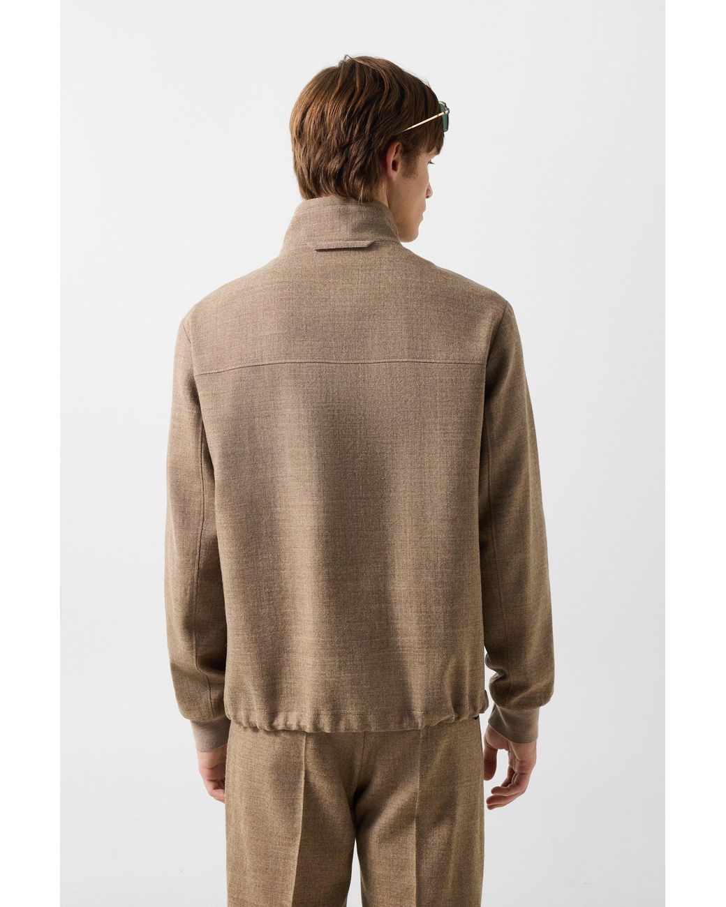 Bogner Brown Milan Virgin Wool Blend Jacket For for men