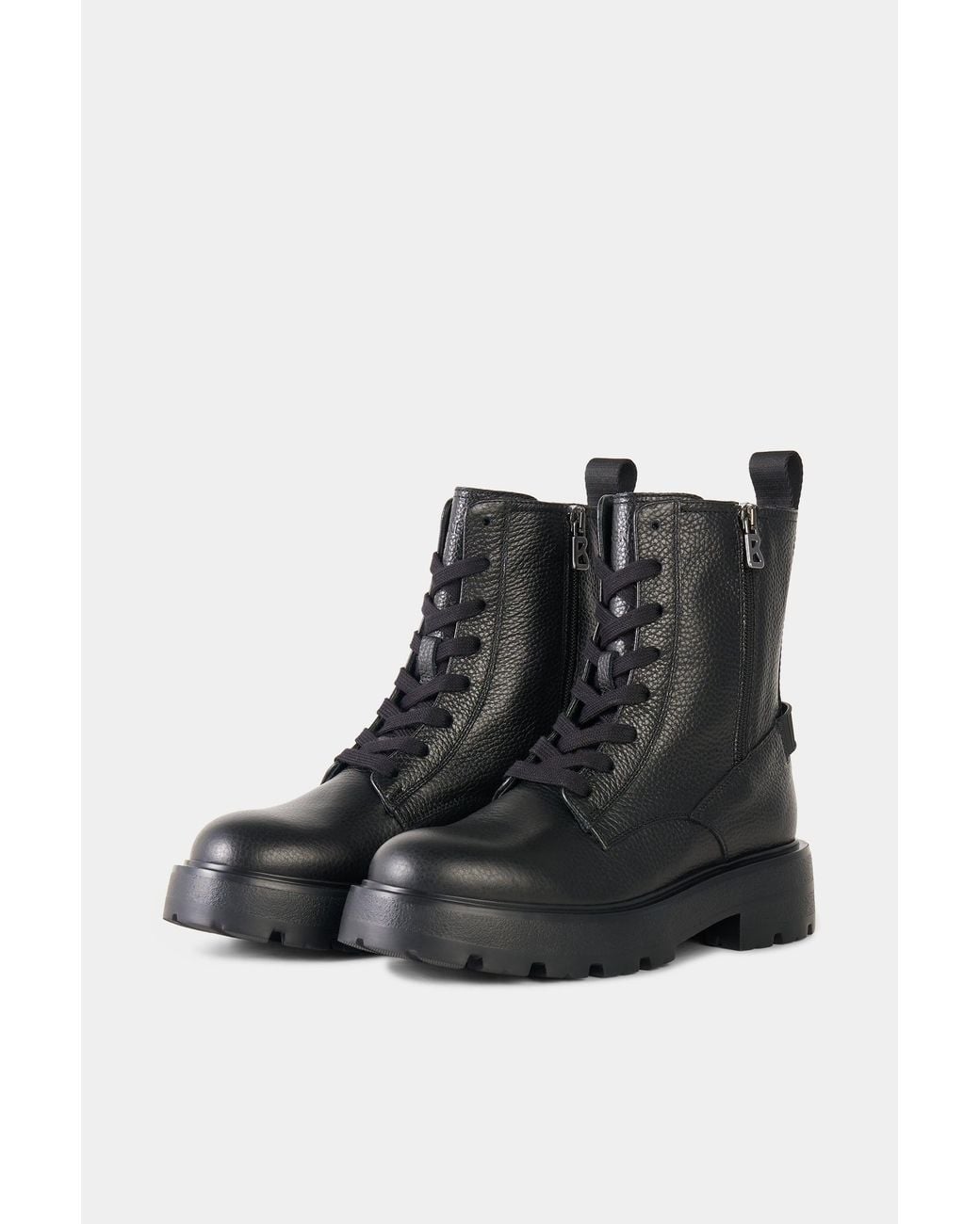 Bogner Black Riga Lace-up Boots