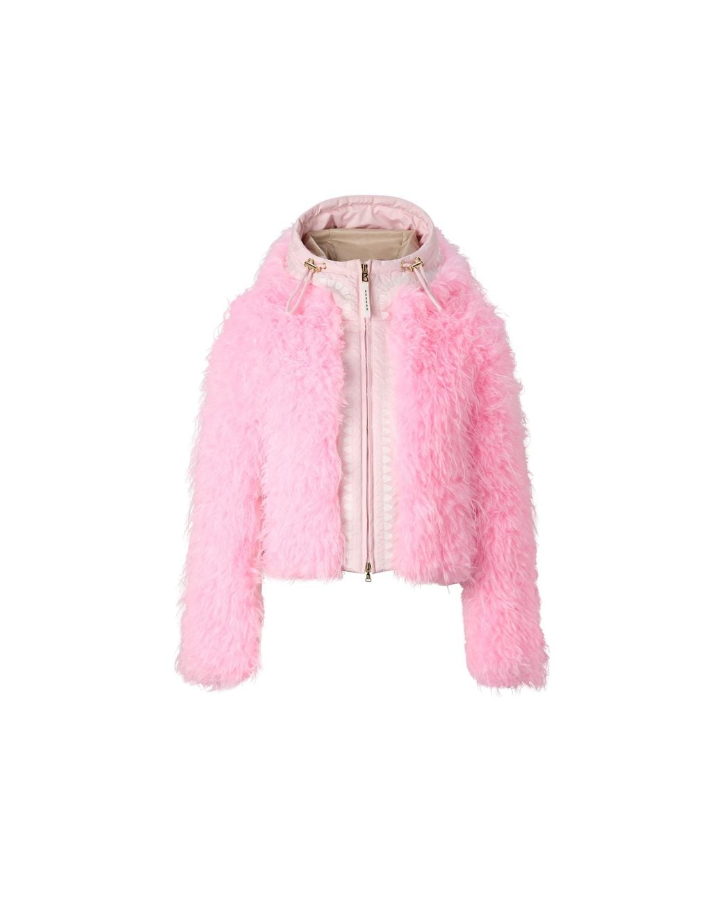 Bogner Pink Kela Faux Fur Ski Jacket