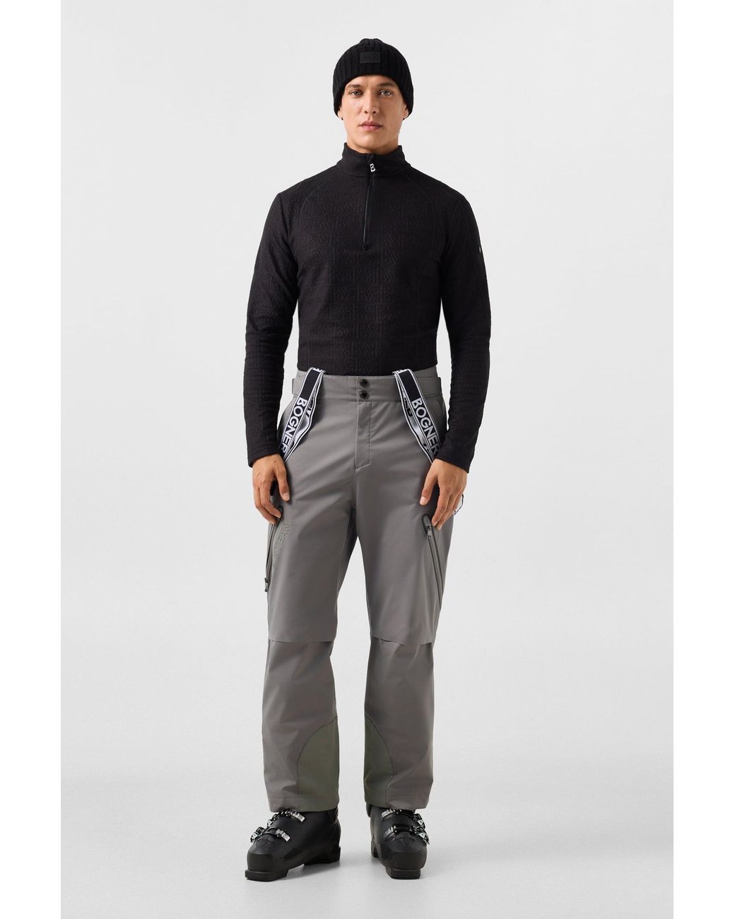 Bogner Black Harry Fleece Base Layer For for men