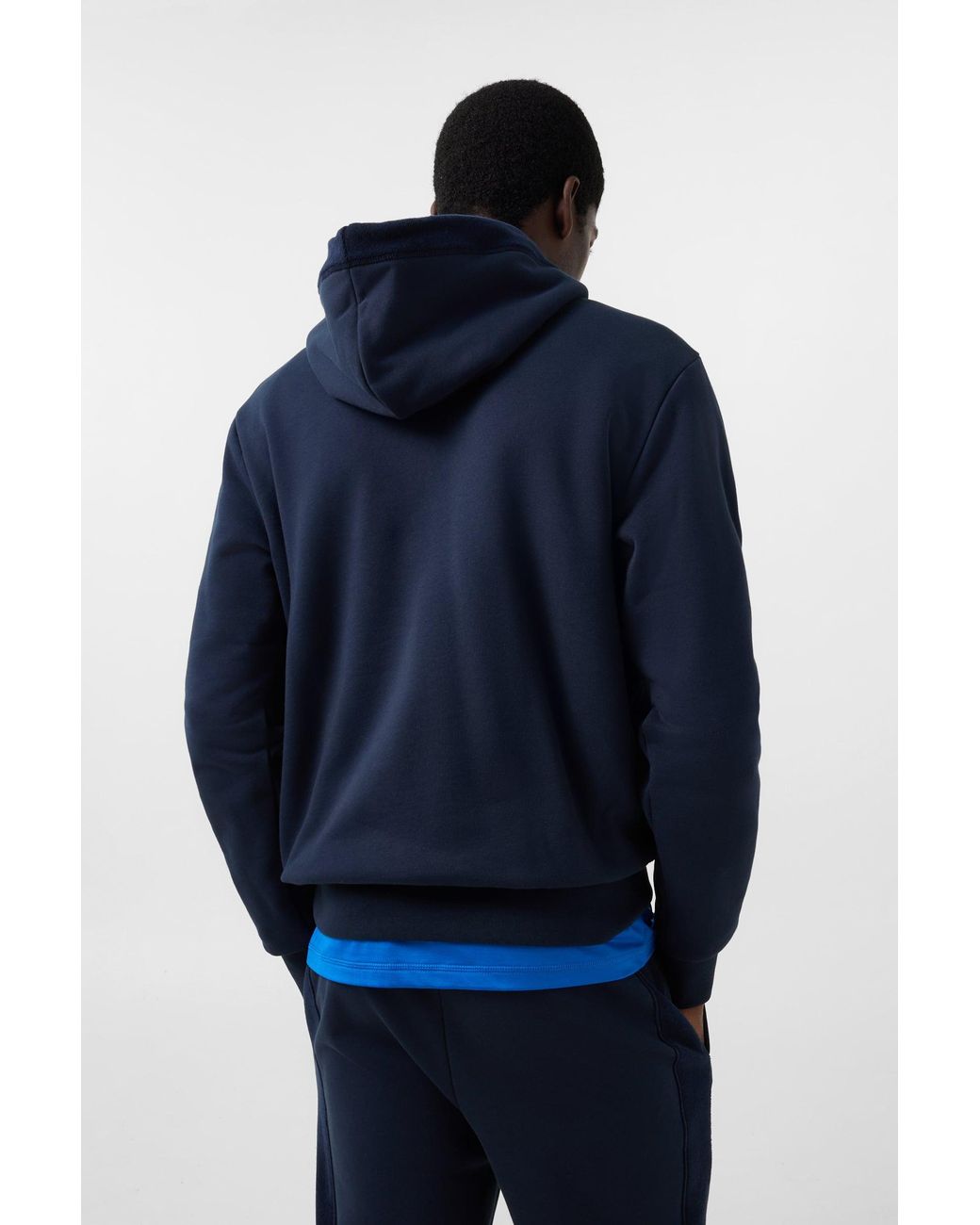 Bogner Fire + Ice Blue Kristan Cotton Hoodie for men