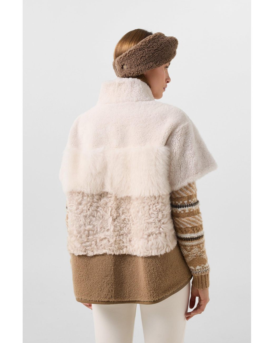 Bogner Natural Lexy Lambskin Jacket For